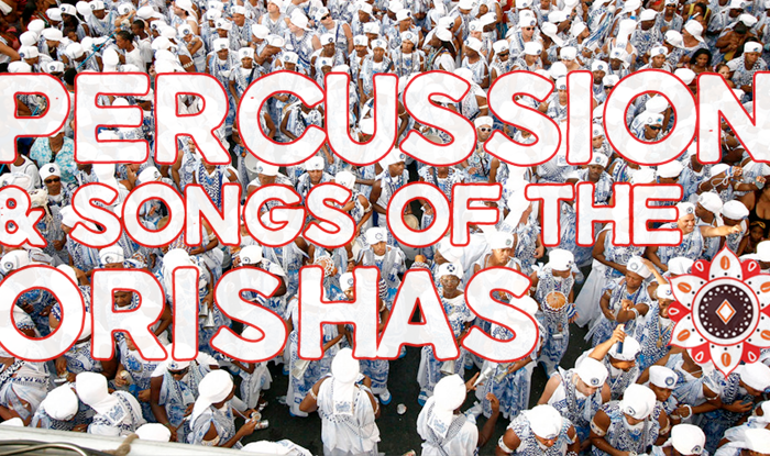 Crowd of musicians with overlay logo