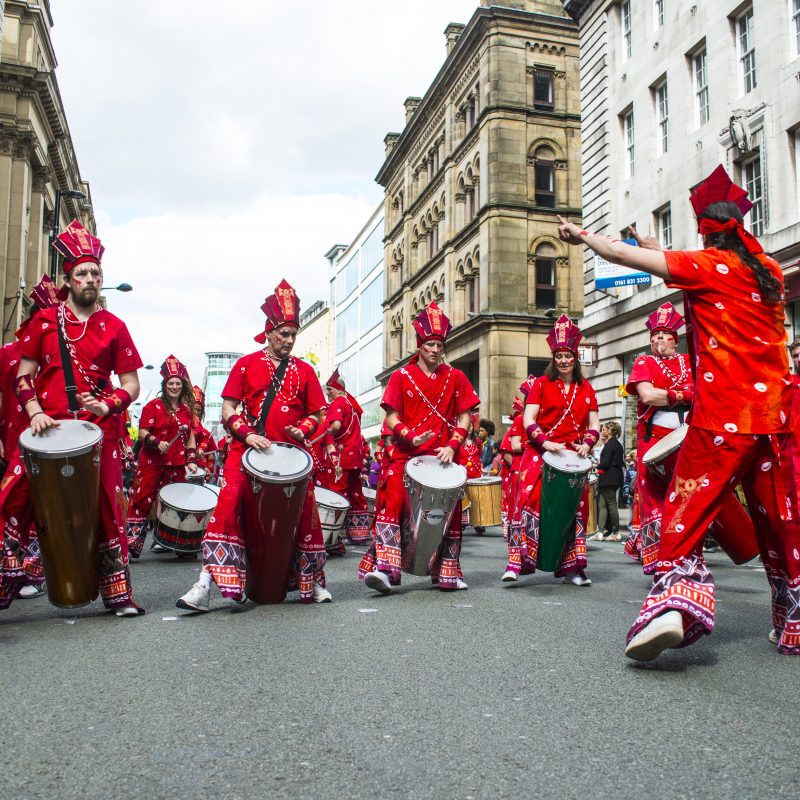 Journey of the Orixas street performance